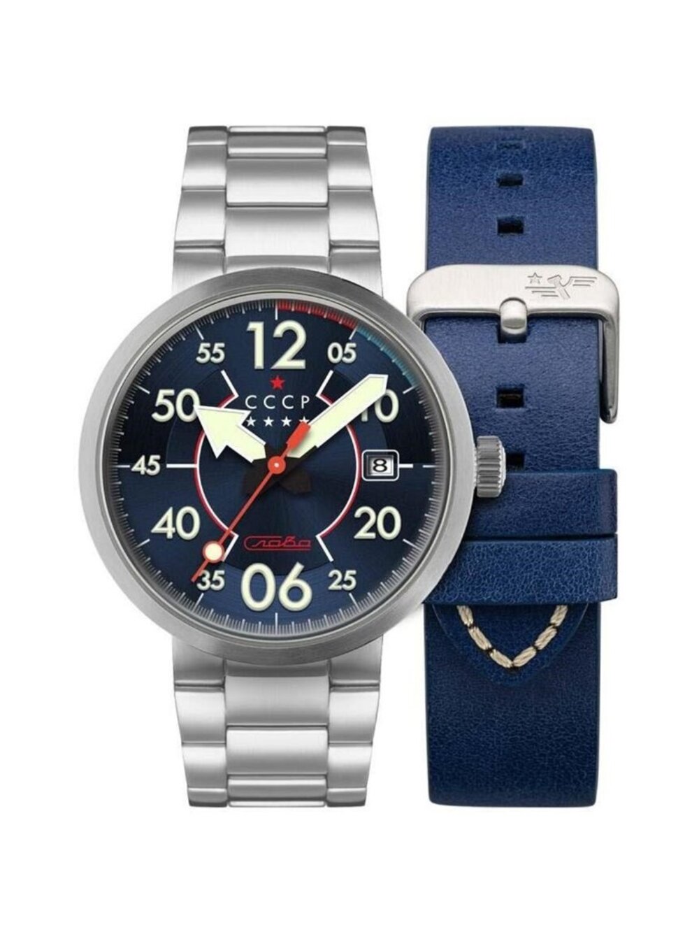 NWT Cccp Space Proton Blue Dial Men's Watch